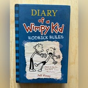Diary of a Wimpy Kid # 2 - Rodrick Rules by Jeff Kinney (2008, Hardcover)